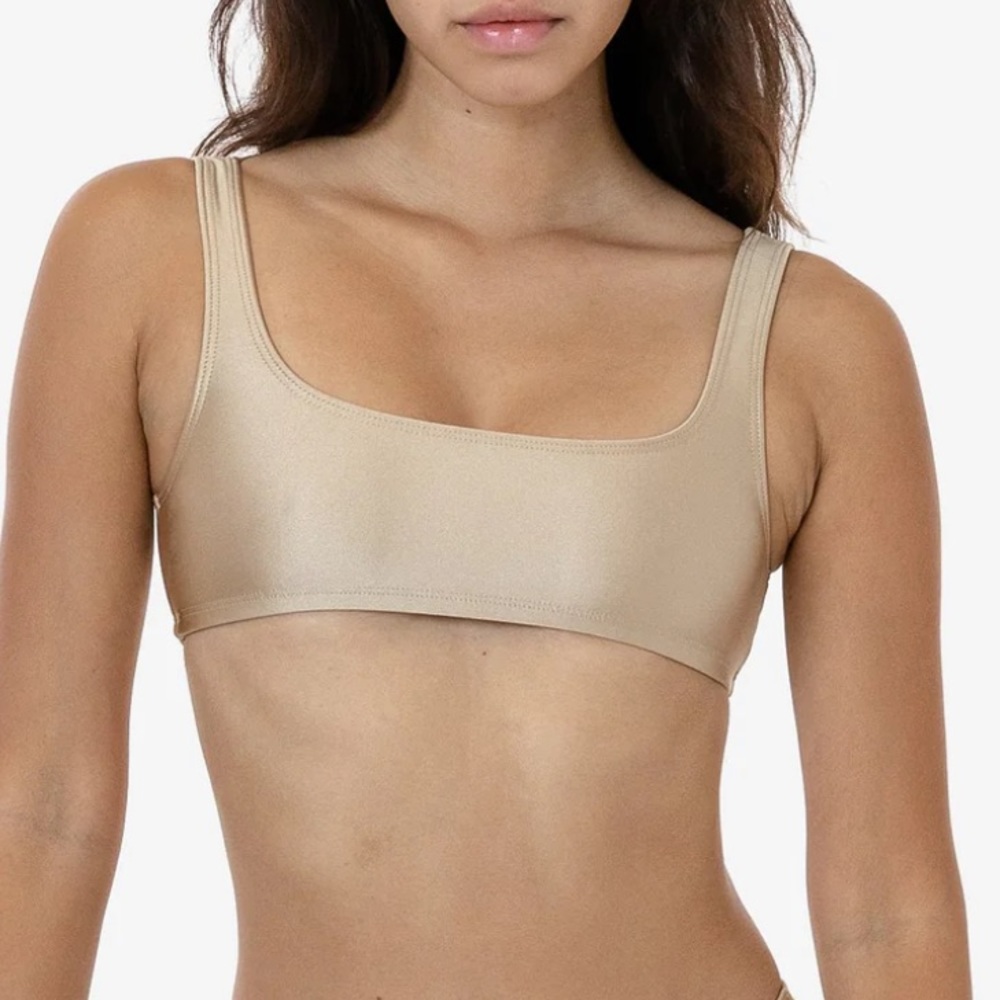 LA APPAREL SQUARE NECK BIKINI TOP